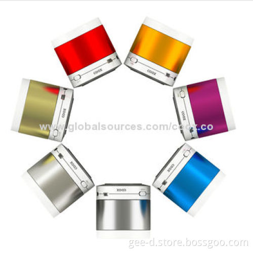 Mobile Phone Mini Bluetooth Speaker, Version 2.1, 3W Output, Handsfree/TF Card/Aluminum Appearance
